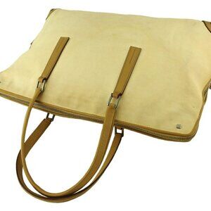 GUCCI Tote Bag Beige Silver Women 73877 Authentic secondhand